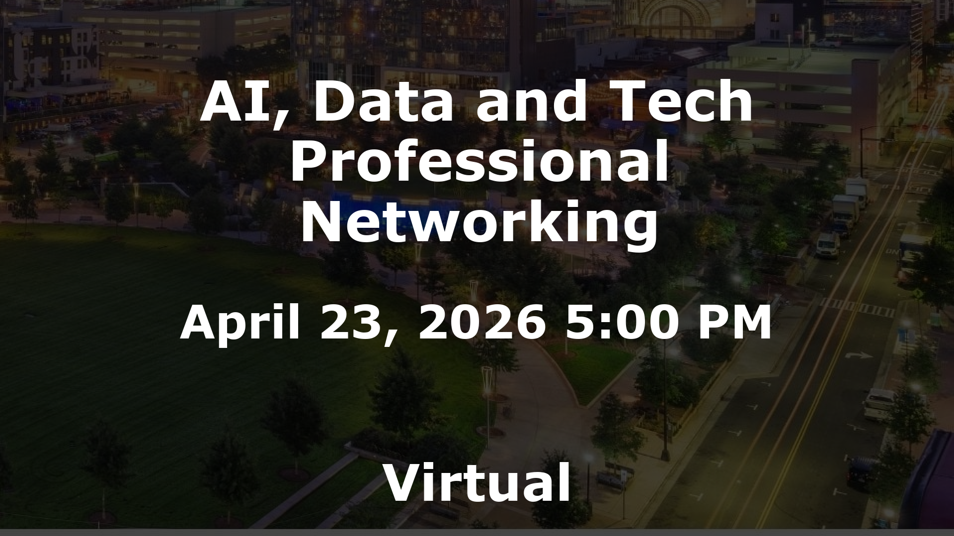 AI, Data and Tech Professional Networking event image